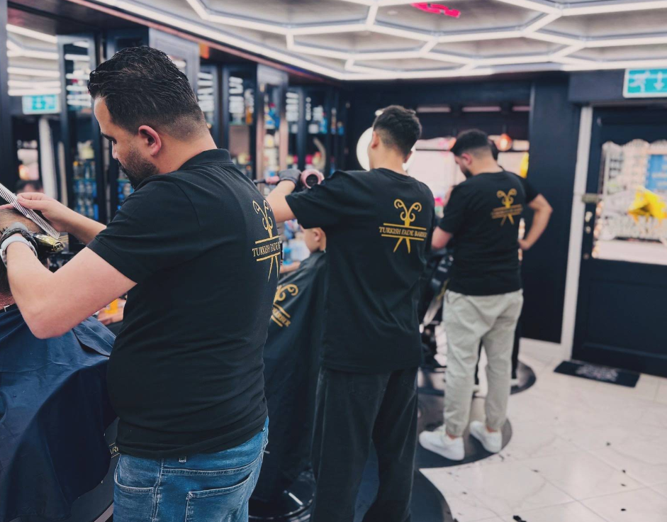 Barbers working inside Turkish Fade Barber